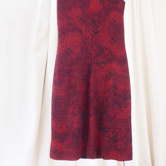 SOLD!!! David Meister Black and red dress sz 4 - Picture 4 of 6